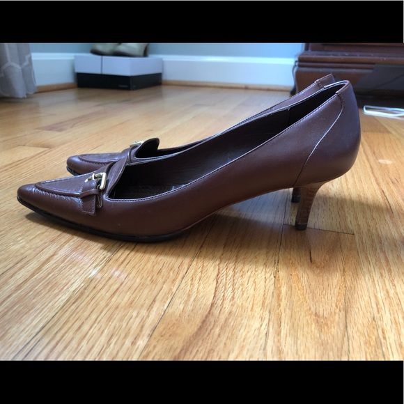 Brooks Brothers Brown Leather Heels - Picture 3 of 7